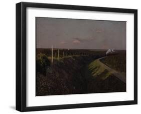A Train on the Way, 1890S-Isaak Ilyich Levitan-Framed Giclee Print