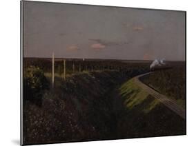 A Train on the Way, 1890S-Isaak Ilyich Levitan-Mounted Giclee Print