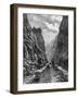 A Train Passing Through the Rocky Mountains, USA, 19th Century-Taylor-Framed Giclee Print