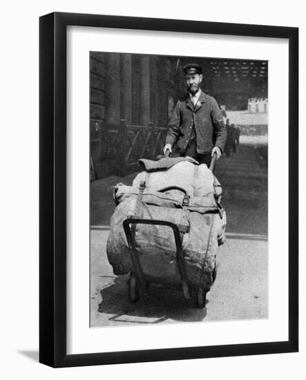 A Train Porter, London, 1926-1927-null-Framed Giclee Print