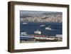 A Tram Crosses Galata Bridge-Jon Hicks-Framed Photographic Print