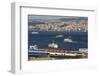 A Tram Crosses Galata Bridge-Jon Hicks-Framed Photographic Print