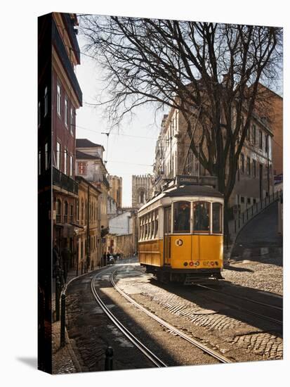 A Tramway in Alfama District, Lisbon-Mauricio Abreu-Stretched Canvas