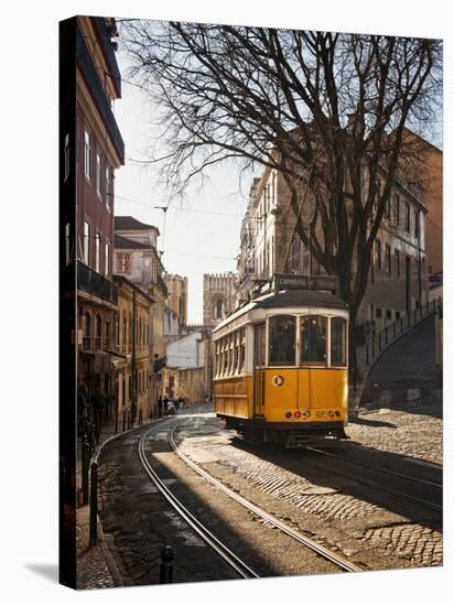 A Tramway in Alfama District, Lisbon-Mauricio Abreu-Stretched Canvas