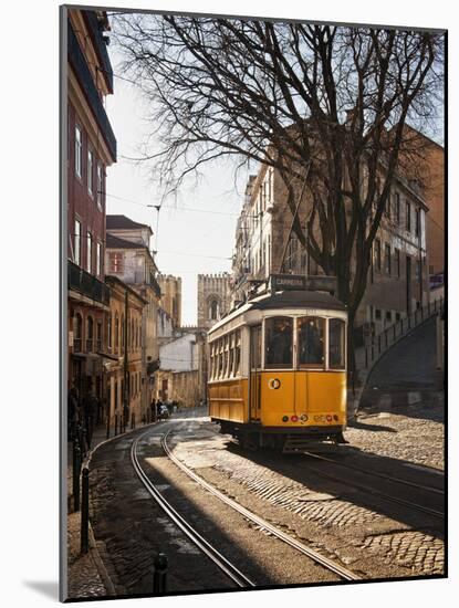 A Tramway in Alfama District, Lisbon-Mauricio Abreu-Mounted Photographic Print