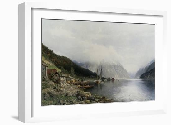 A Tranquil Day, 1888-Anders Monsen Askevold-Framed Giclee Print