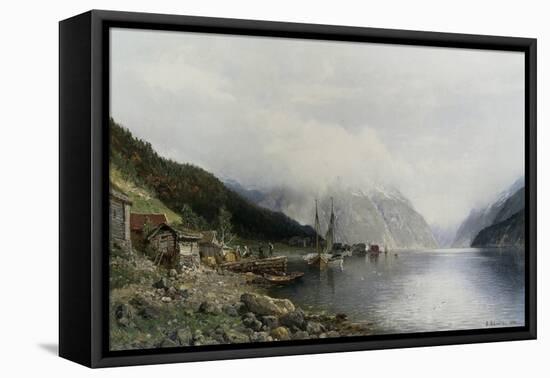 A Tranquil Day, 1888-Anders Monsen Askevold-Framed Stretched Canvas