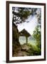 A Tranquil Garden Path in the Mountains-Tyler Olson-Framed Photographic Print