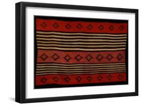 A Transitional Navajo Woman's Blanket-null-Framed Giclee Print