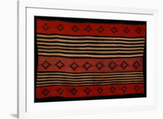 A Transitional Navajo Woman's Blanket-null-Framed Giclee Print