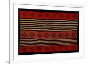 A Transitional Navajo Woman's Blanket-null-Framed Giclee Print