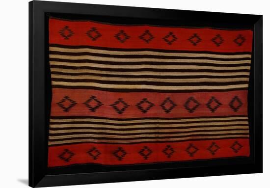 A Transitional Navajo Woman's Blanket-null-Framed Premium Giclee Print