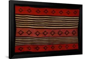 A Transitional Navajo Woman's Blanket-null-Framed Premium Giclee Print