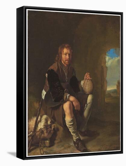 A Traveller at Rest-Frans Van Mieris-Framed Stretched Canvas