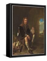 A Traveller at Rest-Frans Van Mieris-Framed Stretched Canvas