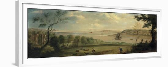 A Traveller Resting in the Grounds of Broke Hall, Suffolk-Charles Catton-Framed Premium Giclee Print