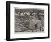 A Traveller Stoned by Monkeys in the Himalayas-null-Framed Premium Giclee Print