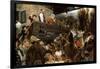 A Travelling Circus (Cameleers in Partenkirche), 1884-Adolph Menzel-Framed Giclee Print