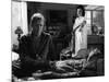A Travers le Miroir by IngmarBergman with Max von Sydow and Harriet Andersson, 1961 (b/w photo)-null-Mounted Photo