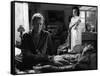 A Travers le Miroir by IngmarBergman with Max von Sydow and Harriet Andersson, 1961 (b/w photo)-null-Framed Stretched Canvas