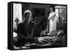 A Travers le Miroir by IngmarBergman with Max von Sydow and Harriet Andersson, 1961 (b/w photo)-null-Framed Stretched Canvas