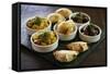 A Tray with Traditional Food from the Northwest-Yadid Levy-Framed Stretched Canvas