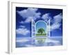 A Tree Seen Through an Open Window in the Sky-null-Framed Photographic Print