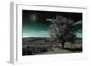 A Tree under a Night Sky-Mark Gemmell-Framed Photographic Print