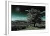 A Tree under a Night Sky-Mark Gemmell-Framed Photographic Print