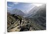 A Trekker on the Everest Base Camp Trail, Nepal-David Noyes-Framed Photographic Print