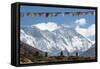 A Trekker on their Way to Everest Base Camp-Alex Treadway-Framed Stretched Canvas