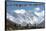 A Trekker on their Way to Everest Base Camp-Alex Treadway-Framed Stretched Canvas