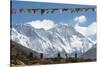 A Trekker on their Way to Everest Base Camp-Alex Treadway-Stretched Canvas