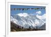 A Trekker on their Way to Everest Base Camp-Alex Treadway-Framed Photographic Print