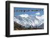 A Trekker on their Way to Everest Base Camp-Alex Treadway-Framed Premium Photographic Print