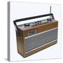 A Trendy Roberts 'R' Portable Radio-null-Stretched Canvas