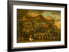 A Trial at Law Among Animals and Pygmies, Unknown-Faustino Bocchi or Boccasi-Framed Giclee Print