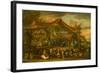 A Trial at Law Among Animals and Pygmies, Unknown-Faustino Bocchi or Boccasi-Framed Giclee Print