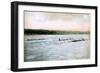 A Trial Spin of the Cornell Crews on Cayuga Lake, 1906-null-Framed Giclee Print