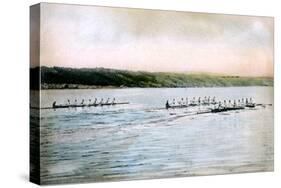 A Trial Spin of the Cornell Crews on Cayuga Lake, 1906-null-Stretched Canvas