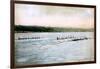 A Trial Spin of the Cornell Crews on Cayuga Lake, 1906-null-Framed Giclee Print