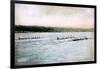 A Trial Spin of the Cornell Crews on Cayuga Lake, 1906-null-Framed Giclee Print