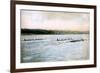 A Trial Spin of the Cornell Crews on Cayuga Lake, 1906-null-Framed Giclee Print