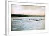 A Trial Spin of the Cornell Crews on Cayuga Lake, 1906-null-Framed Giclee Print