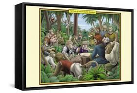 A Tribe of Indian Scribe Monkeys-Richard Kelly-Framed Stretched Canvas