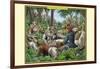 A Tribe of Indian Scribe Monkeys-Richard Kelly-Framed Art Print