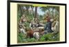 A Tribe of Indian Scribe Monkeys-Richard Kelly-Framed Art Print