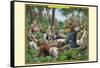 A Tribe of Indian Scribe Monkeys-Richard Kelly-Framed Stretched Canvas