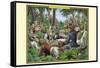 A Tribe of Indian Scribe Monkeys-Richard Kelly-Framed Stretched Canvas