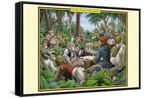 A Tribe of Indian Scribe Monkeys-Richard Kelly-Framed Stretched Canvas